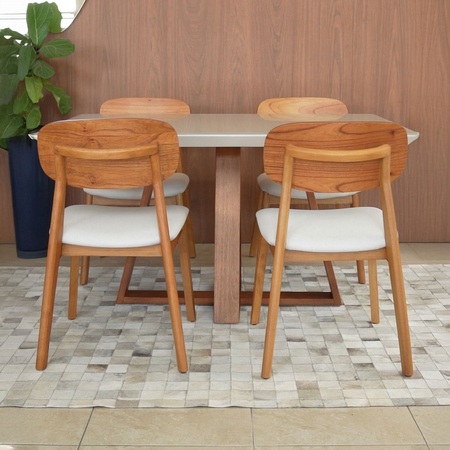 Conjunto Mesa de Jantar Mona Madeira — Mesas