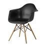 Cadeira DAR Eames com Braço Preta — foto 2