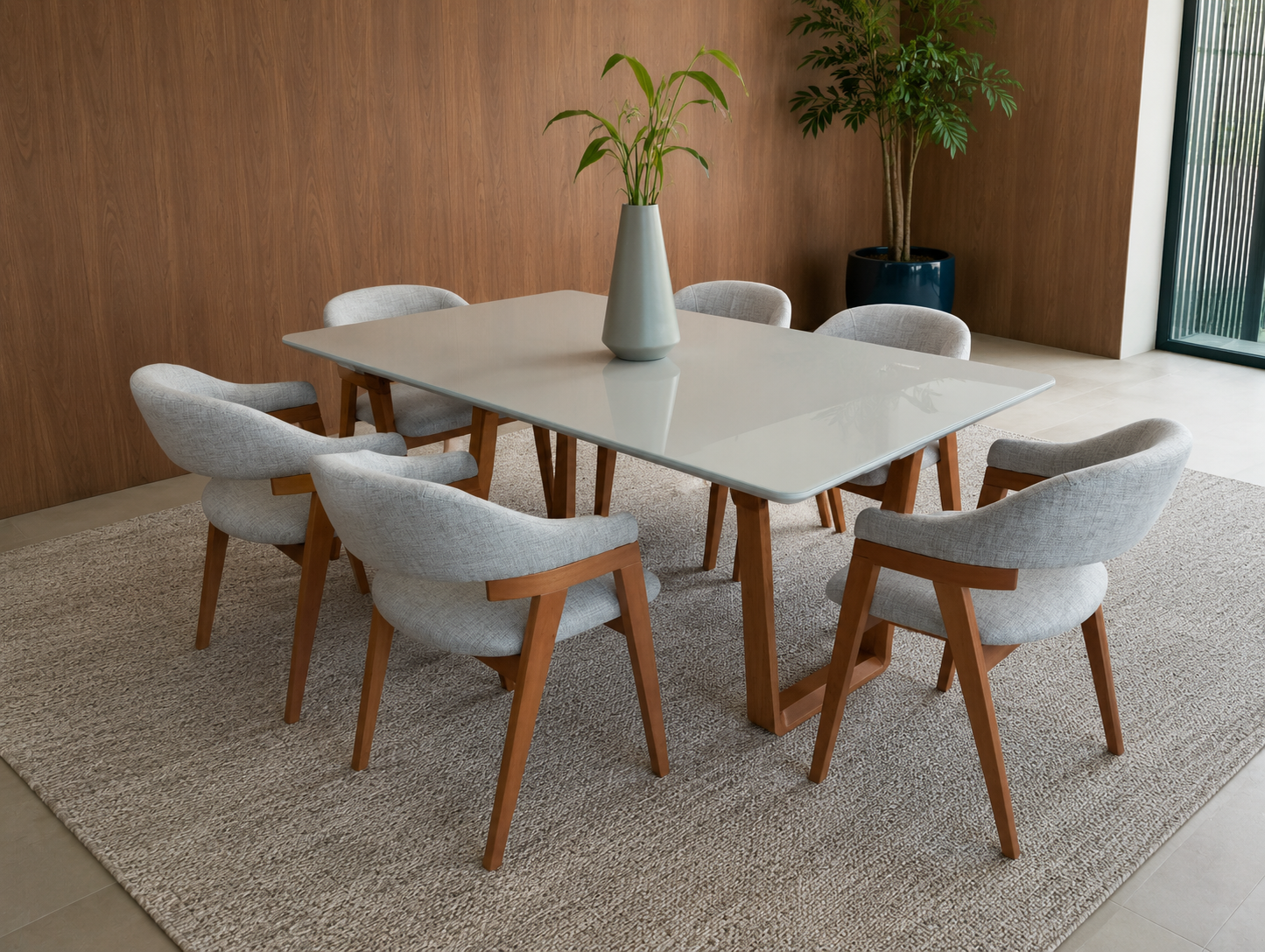 Mesa de Jantar Luana com cadeiras Iasmin