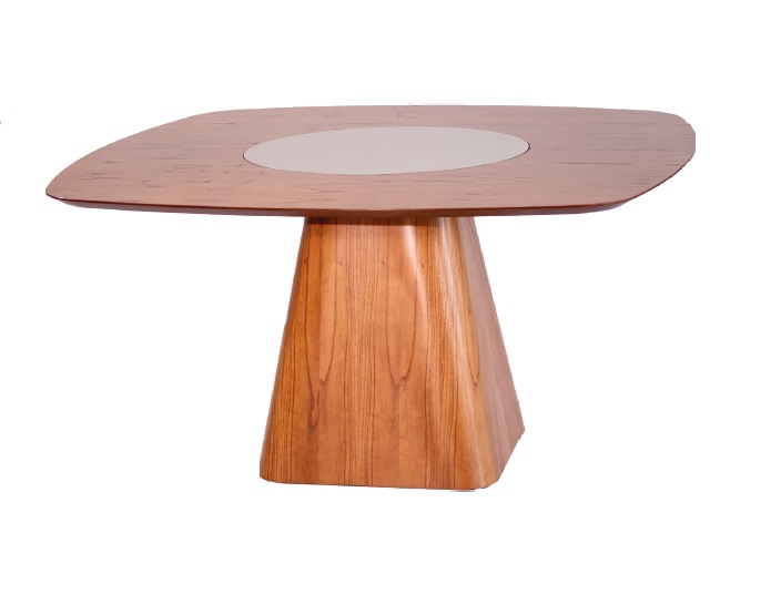 Mesa de Jantar Quadrada com disco giratório