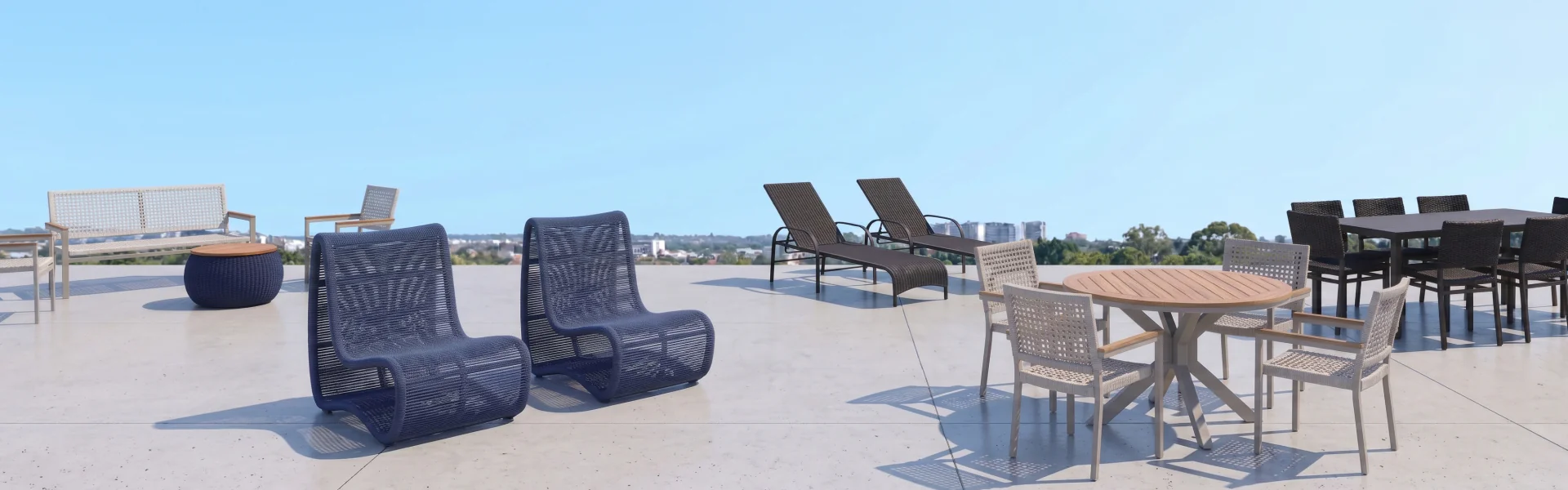 Móveis para piscina e jardim